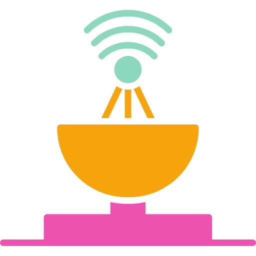 Satellite dish Generic color fill icon