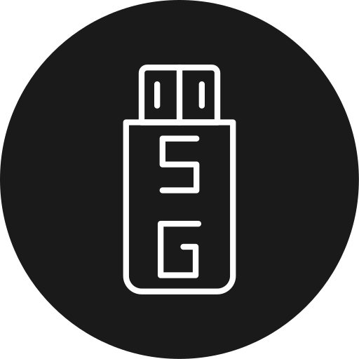 usb-stick Generic black fill icon