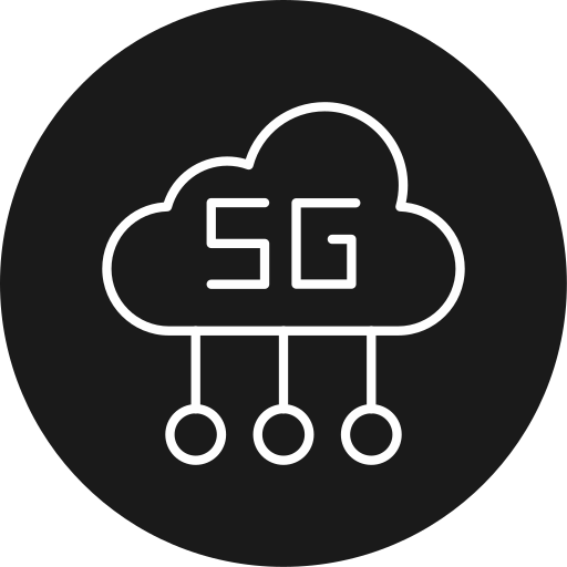 5g Generic black fill ikona