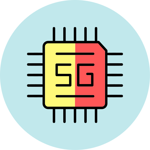 conjunto de chips Generic color lineal-color icono