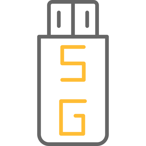 usb 플래시 드라이브 Generic color outline icon
