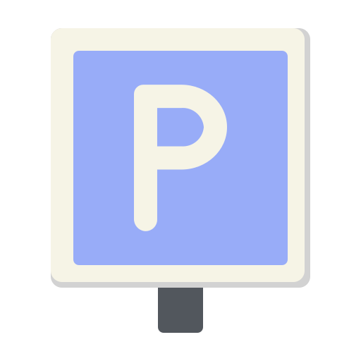 segno di parcheggio Generic color fill icona