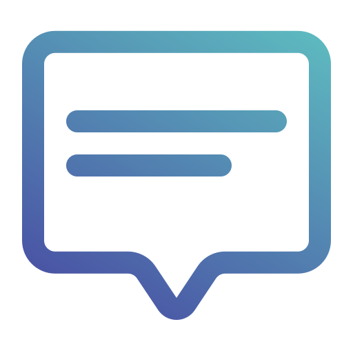 Chat box Generic gradient outline icon