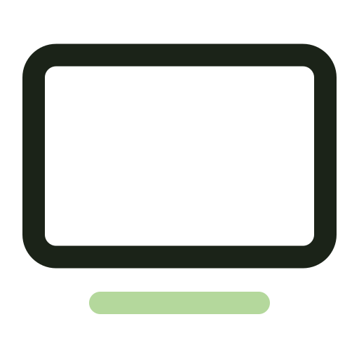 scherm Generic color outline icoon