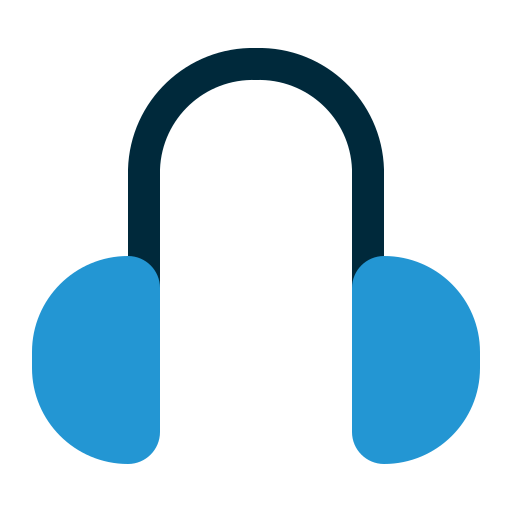 Earphone Generic color fill icon