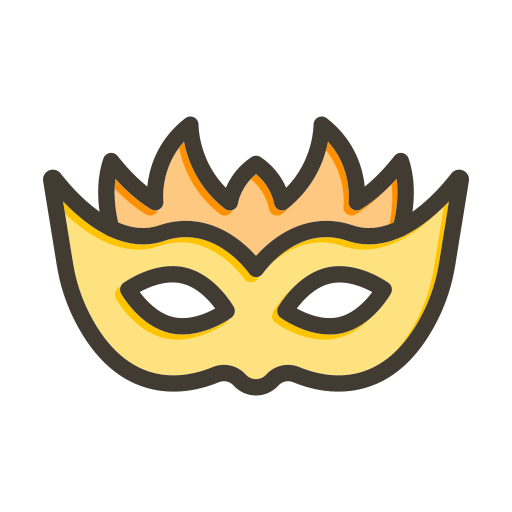 Карнавальная маска Generic color lineal-color иконка