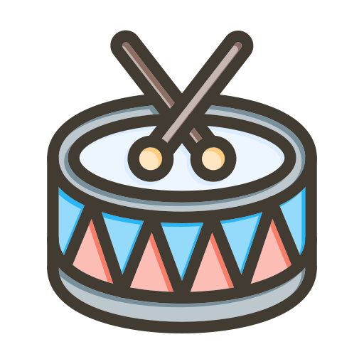 Drums Generic color lineal-color icon