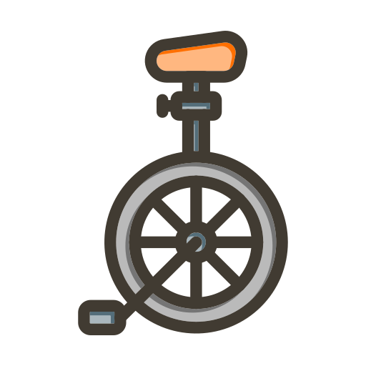 monocycle Generic color lineal-color Icône