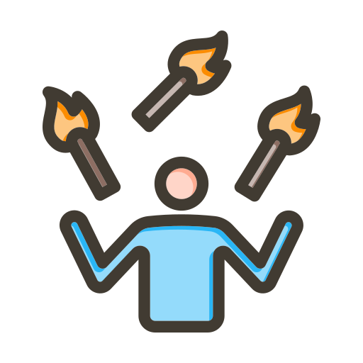 Juggling Generic color lineal-color icon