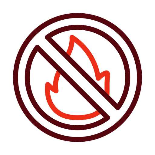 No fire Generic color outline icon