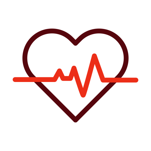 Heart beat Generic color outline icon