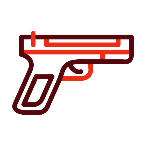 Pistol Generic color outline icon