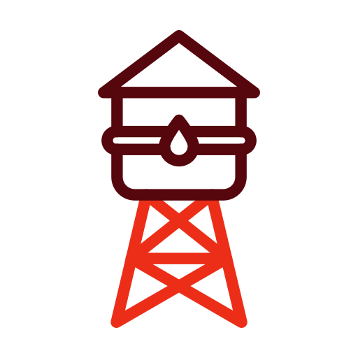 Водяная башня Generic color outline иконка