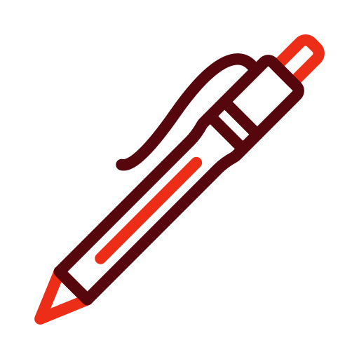długopis Generic color outline ikona