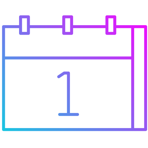 カレンダー Generic gradient outline icon