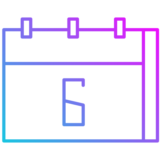 Каландар Generic gradient outline иконка