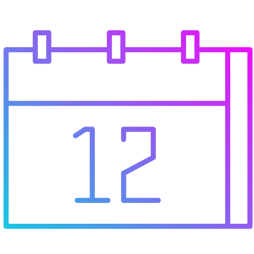 カレンダー Generic gradient outline icon