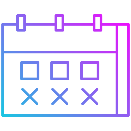 Calandar Generic gradient outline icon