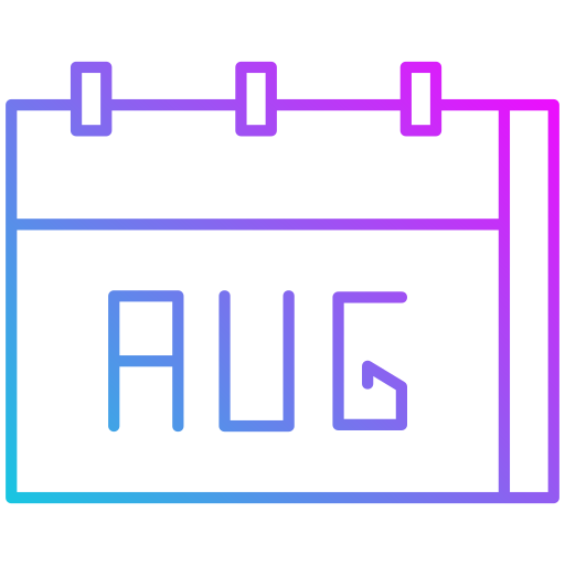 calendrier Generic gradient outline Icône