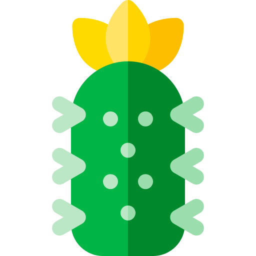 kaktus Basic Rounded Flat ikona