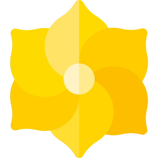 złota trąbka Basic Rounded Flat ikona