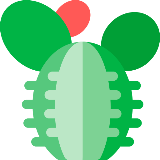 kaktus amerykański Basic Rounded Flat ikona