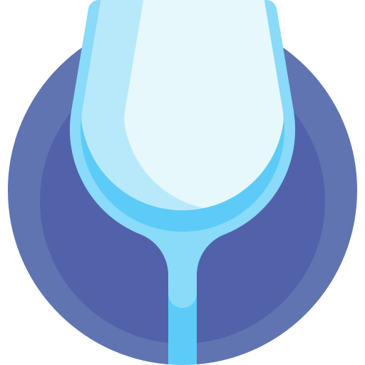 bicchiere di vino Detailed Flat Circular Flat icona