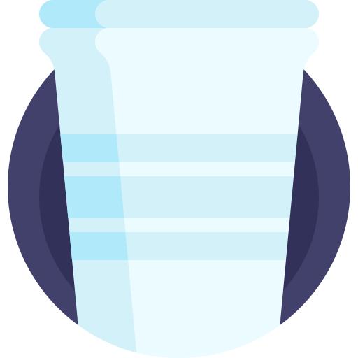 プラスチックカップ Detailed Flat Circular Flat icon