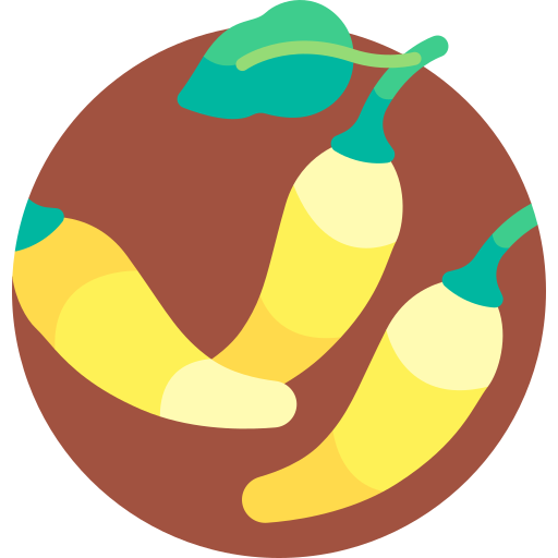 piment banane Detailed Flat Circular Flat Icône