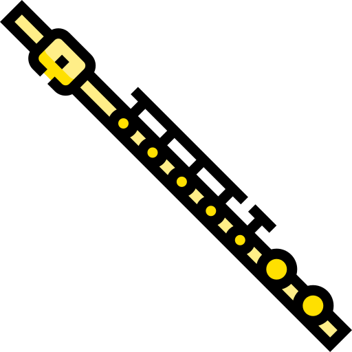 flûte Detailed Straight Lineal color Icône