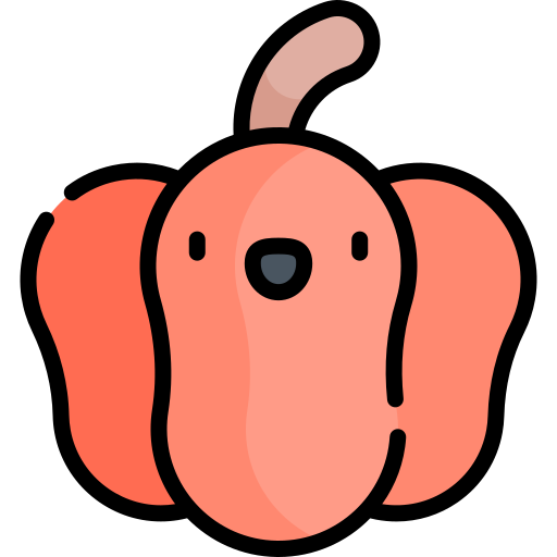 paprika Kawaii Lineal color icon