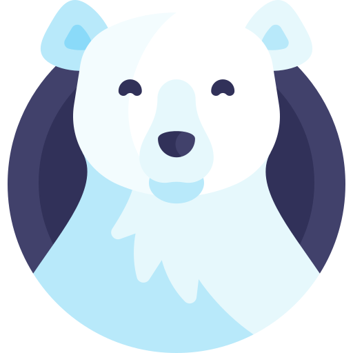 oso polar Detailed Flat Circular Flat icono
