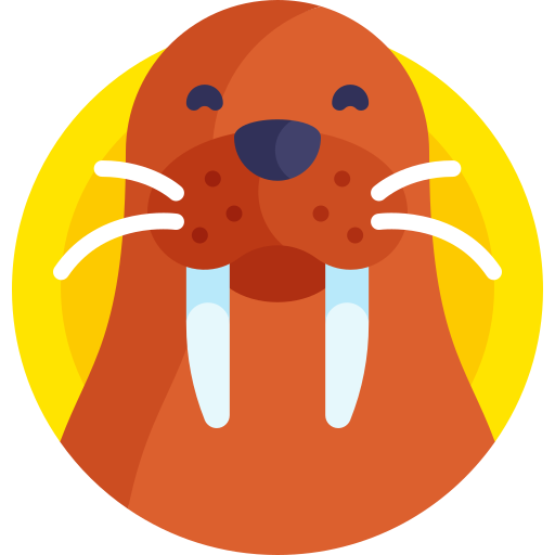 walrus Detailed Flat Circular Flat icoon