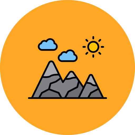 montañas Generic color lineal-color icono