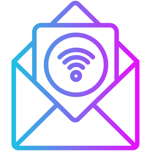 wifi Generic gradient outline icona