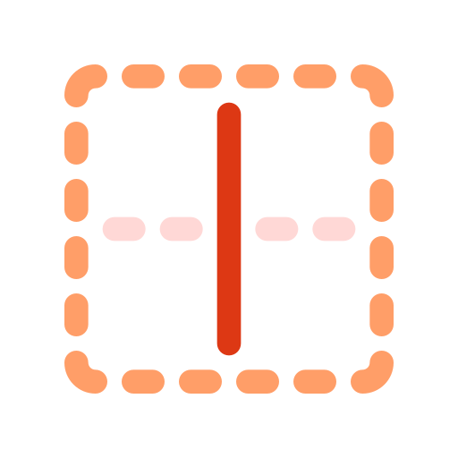 centro di confine v Generic color outline icona