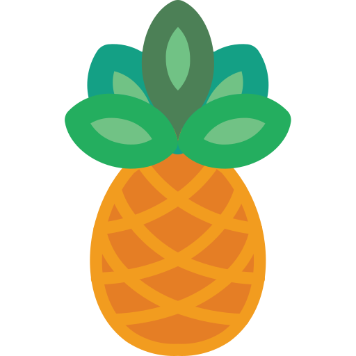 ananas Basic Miscellany Flat icoon
