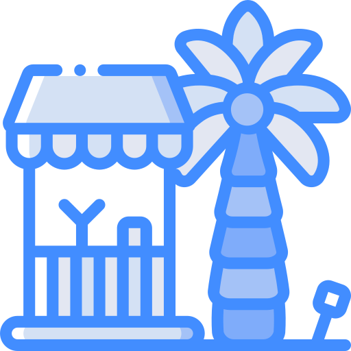 cabaña de playa Basic Miscellany Blue icono