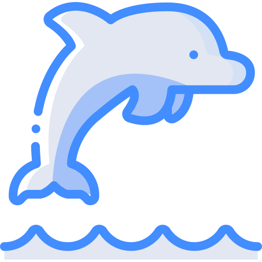 dolfijn Basic Miscellany Blue icoon