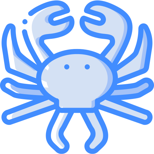 Crab Basic Miscellany Blue icon
