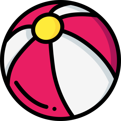 Beach ball Basic Miscellany Lineal Color icon