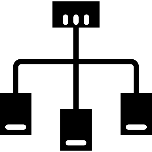 diagrama de flujo srip Fill icono