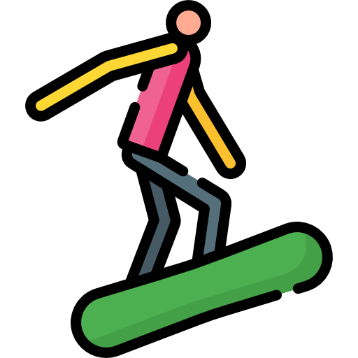 snowboarding Special Lineal color icono