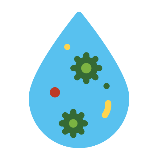 zanieczyszczenie wody Generic color fill ikona