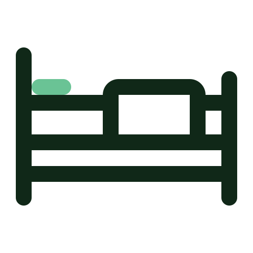 bed Generic color outline icoon
