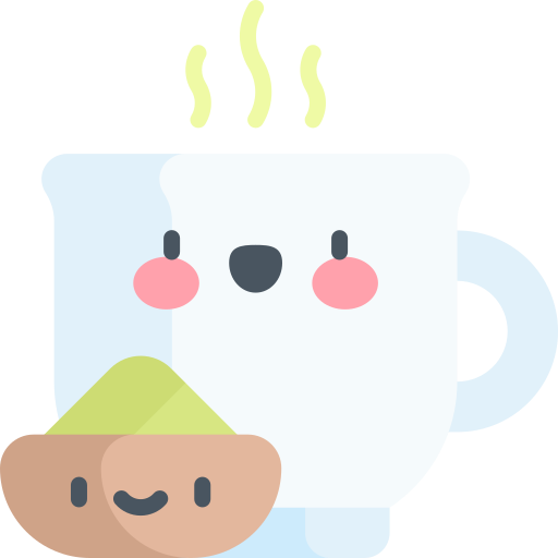 matcha latte Kawaii Flat ikona