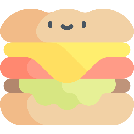 Sandwich Kawaii Flat icon