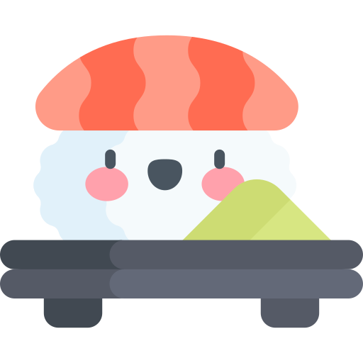 sushi Kawaii Flat icona