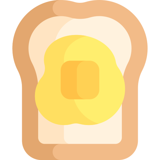 toast Kawaii Flat ikona