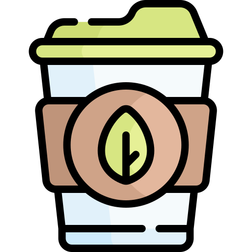 matcha latte Kawaii Lineal color ikona